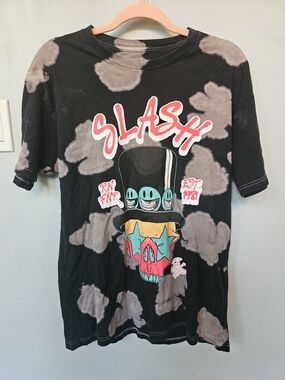 Slash x Ron English Image of the Grin Bleach Tie Dye Tee Snakepit GNR Small 2022